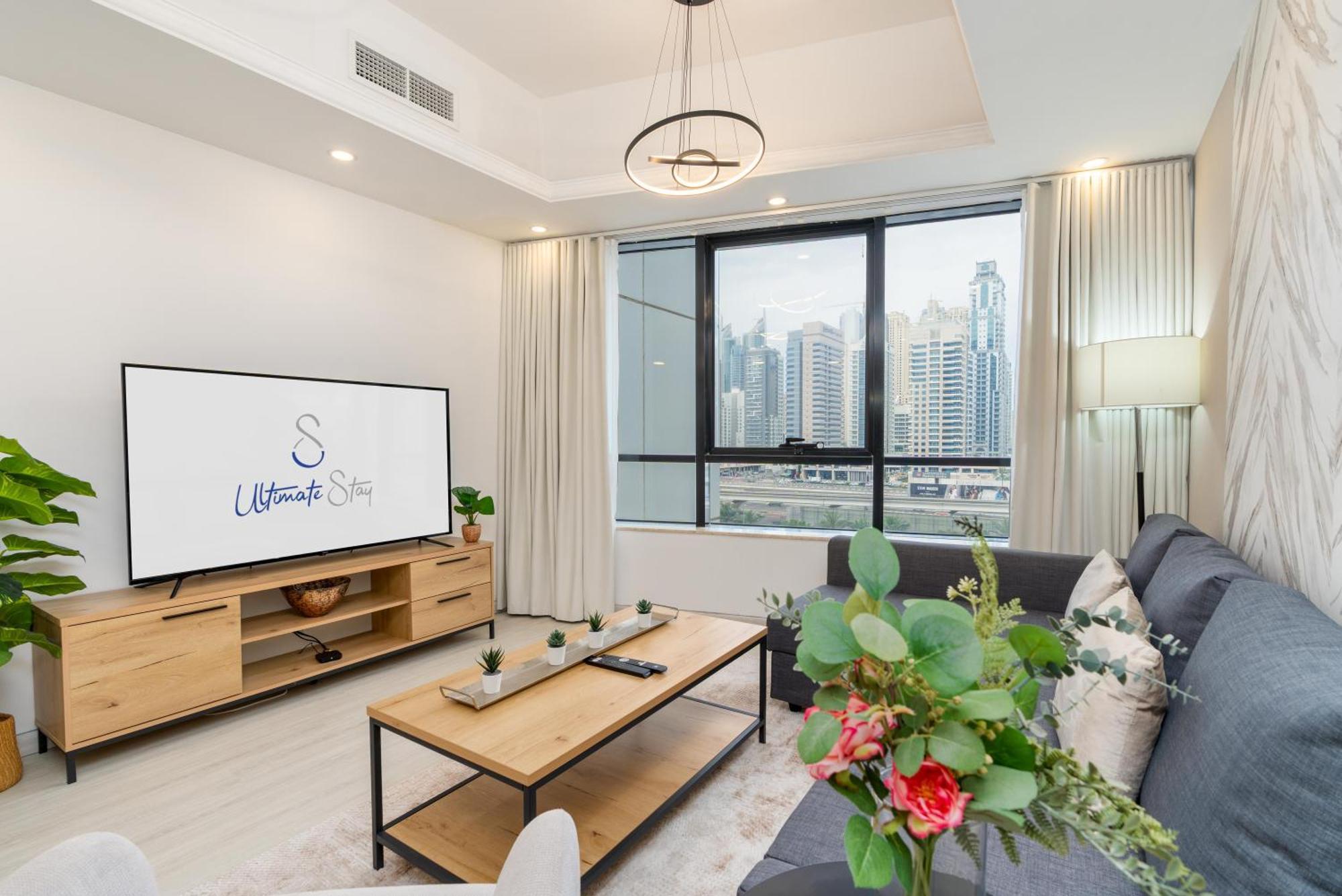 Modern 1Br Apartment In Jlt Next To Metro With City Views Дубай Экстерьер фото