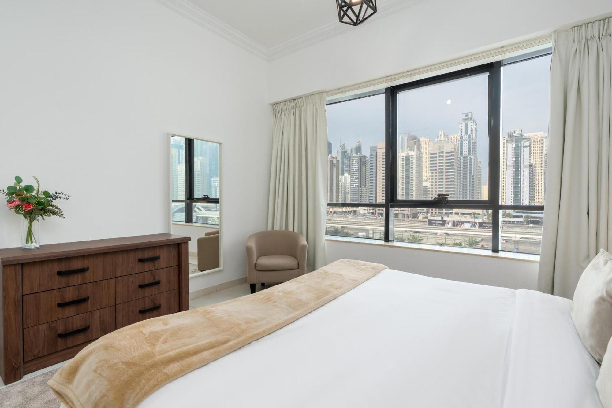 Modern 1Br Apartment In Jlt Next To Metro With City Views Дубай Экстерьер фото